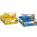 Quest Lemon Cake (12 hrabiego) i Oatpean Chocolate Chip (12 hrabiego) High Protein Guten Free Bars