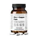 Santa Cruz Paleo, Cynk & Miedź Suplement mineralny, Wysoka receptura absorpcyjna, Cynk Suplement do skóry i włosów, L Metionina, Glukonian miedzi, Minerały śladowe, Gluten Free, Keto, Paleo, 60 Kapsułki