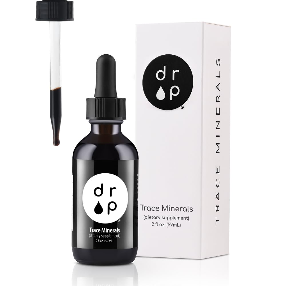 Organiczny ślad minerałów elektrolity krople z kwasem Fulvic 2 oz Alkaliczne minerały płynne do wody - Pomaga Gut zdrowia, Energia, Stamina, i odżywcze up take
