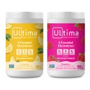 Ultima Replenisher Electrolyte w proszku Mix Bundle - Cukier wolny - Lemoniada i Malina, 90 Słupki - Proszek do nawadniania - 6 Kluczowe elektrolity i minerały śladowe - Keto Friendly, Nie-GMO