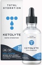 Suplement Electrolyte Bundle - Ketolite Rapid Hydration Unflavored (39 Kropli) + Daylyte Lemon Daily Hydration (39 Kropli) - Bezcukrowe Ślady mineralne Dropy dla Endurance, Odmładzanie