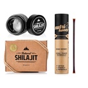 NATURAL SHILAJIT Resin - 20 Gram Shilajit Suplement z kwasem Fulvic & Ślad Minerałów - Shilajit Honey Sticks 30 Count