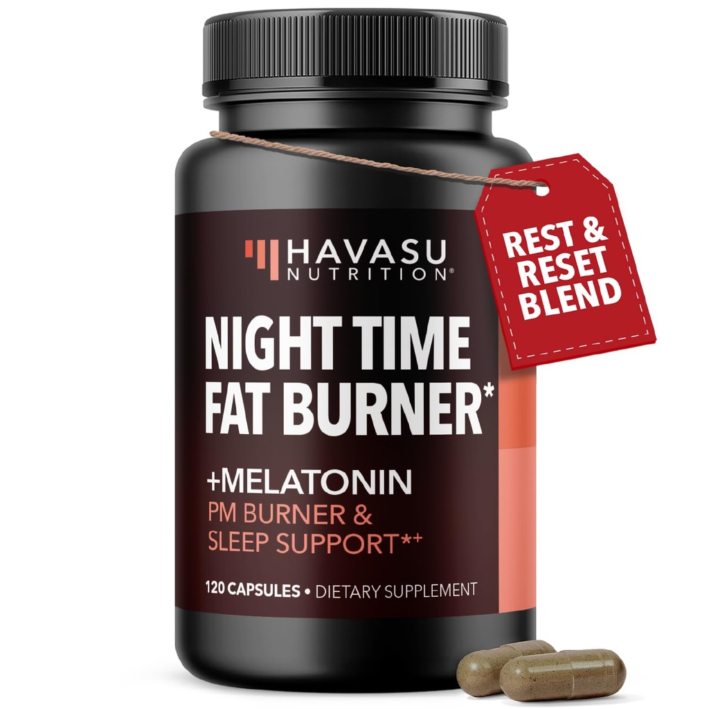 Night Time Fat Burner Metabolizm Booster Bis 124; Appetite Supressant & Suplement do wsparcia utraty masy ciała 124; 120 Weight Supplement Supplement dla mężczyzn