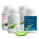 AloeCure Organic Aloe Vera kapsułki Pack - 4 kawałki - Melatonina + Collagen, VeraFlex, Aloe Vera kapsułki, Probiotic + Enzyme