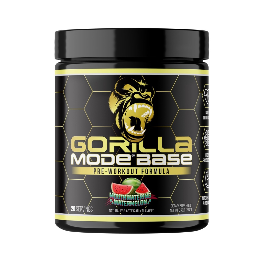 Trening wstępny w trybie gorilla - wychwytuje tlenek azotu · intensywne Focus & Drive · Endurance · Power - L- Citrulline, L- Tyrosine, Betaine, Alpha- GPC, Caetine, Huperzine A - 234g (Mouthwaving Arbuz)