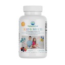 Nature 's Lab Kid' s Multi Natural Chewable Vitamin - Kompletny Multiwitamin dla dzieci z żelazem, magnezem, cynkiem i wapniem - Mieszany aromat jagodowy - 120 tabletek w wieku 2 +