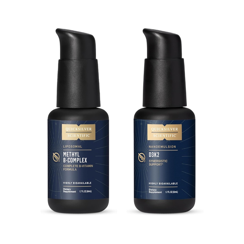 Quicksilver Scientific Methyl B Complex Nanoemulsified D3K2 Bundle (50 ml każdy)