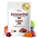 VivoNu 14- in-1 Astaksantyna 24mg & Lutein 40mg z Zeaksantyny Suplementy, 6 Miesiące dostaw, Świeże źródła mikroalg, Gluten Free Non-GMO, Wspiera oko, Skóra, Przeciwutleniacz, 180 Softgels, 1 Torba