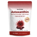 Astaksantyna 12 mg z MCT Oil - 120 Softgels, Premium Astaksantyna Organiczne Suplementy, dla Nerki, Oczy i Skóra, Naturalne Mikroalgi Źródło, Potrójny Moc, Non-GMO & Gluten Free (Opakowanie 1)