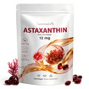 Astaksantyna 12mg, 150 Softgels - 5 Miesiące dostaw, Astaksantyna Suplementy zasolone z świeżych mikroalg, Non-GMO, Gluten Free, Łatwy do połykania
