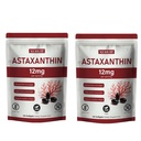 Astaksantyna 12 mg Softgels 124; Natural Algae- Derived Botanical Extract (Haemotococcus pluvialis) 124; Easy Swallow, Non-GMO, 120 Count per Bag (2)