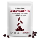 O NATURA. Ziran Astaksantyna Suplementy 24mg, Suplement przeciwutleniaczy, Supports for Eye & Joint & Skin Health