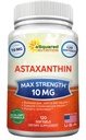 aSquared Nutrition Astaxanthin Supplement - Natural Astaxanthin Pills from Haemococcus Pluvialis Extract for Pure Energy - Max Siła 10mg - 120 Softgels