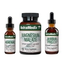 Zestaw energetyczny NutraMedix - 3- Piece Zestaw zawiera ekstrakty Astragalus, Rhodiola, Ginseng & Schisandra, Burbur- Pinella Detox Drops & Magnezu Malete Kapsułki dla ogólnego Wellness
