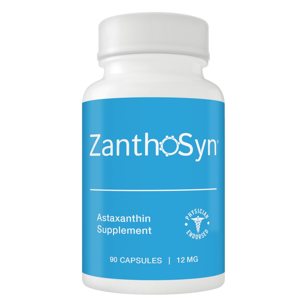 Astaksantyna, Triple Force (12 mg) x Triple Biodostępność (3X Wchłanianie do Bloodstream), Najwyższa Czystość, Non-GMO, Major Allergen Free, No Fishy Aftersmast, 90 Kapsułki roślinne
