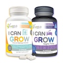 I Can Grow Day & Night Bundle for Kids 10 + & Teens Neath 124; Wsparcie wzrostu z L-Arginina, Colostrum, Magnezu Netts 124; Nourish Daily + Nighttime Sleep Aid for Maximum Height & Development Assistance 124; 2Pack