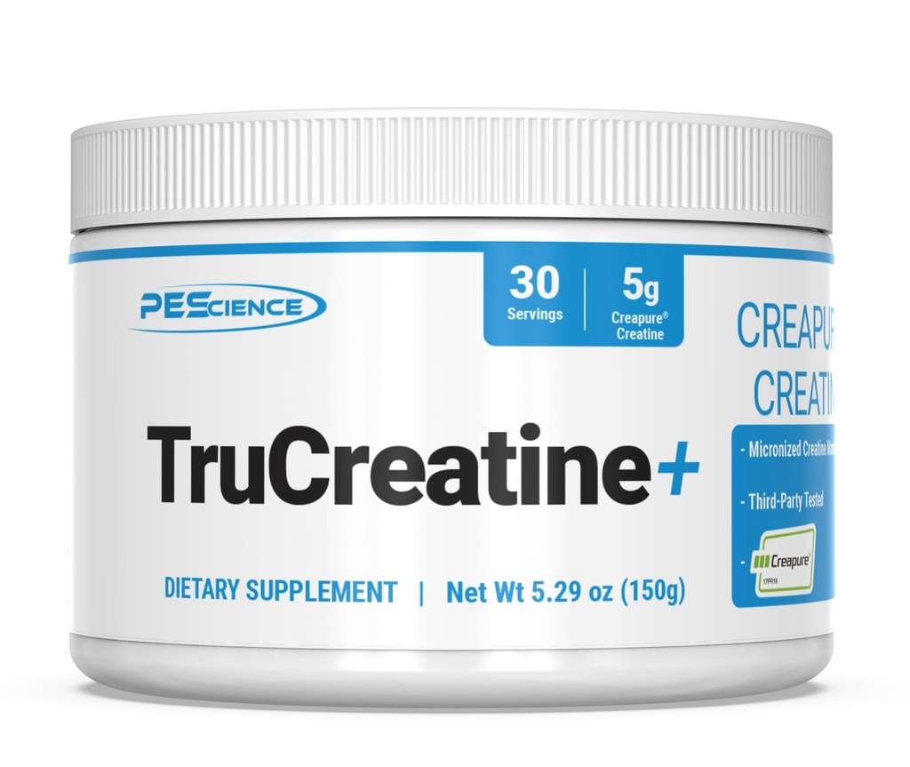 PESCIENCE TruCreaine + Kreatyna jednowodny proszek Plus Epicatechina, Mikronizowane Creapure Creature dla kobiet i mężczyzn, Wspiera wzrost mięśni, Siła & Regeneracja, Cognition, 30 Służenie, Unflavored