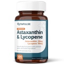 Astaksantyna 24 mg z Lycopene 50mg Suplement, 100 Kapsułki wegetariańskie, Non-GMO, Gluten Free