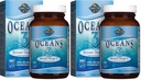 Ogród Oceanów Życia 3 Poza Omega-3 z OmegaXanthina, EPA, DHA Suplementy, Olej rybny z 1200 mg Omega 3, Astaksantyna & Brown Seaweed Extract - 60 Softgels, (Opakowanie 2)