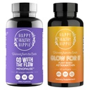 Happy Healthy Hippie Glow for It Astaxanthin Supplement & Go with The Flow Menopauza Support