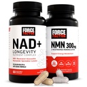 Siła czynnika NMN Suplement, NAD + (NMN lub Nikotynamid Riboside Alternative) z Resveratrol, Astaksantyna, Spermidyna i Luteolin Complex, NAD do wspierania zdrowia komórkowego i zdrowego starzenia, 60 Kapsułki