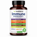 10 w 1 Immune Supplement Booster z Elderberry, Cynk, Echinacea, Turmeric, Lactobacillus Acidophilus, dla dorosłych [120 Kapsułki]