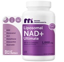 Micro Ingredients Liposomal NAD + Ultimate Complex 1,000mg < 124; 120 Veggie Capsules > 124; NMN Pathway Formula > 124; 10- in-1 z Resveratrol, Glutathione & Astaxanthina > 124; Suplement NAD dla kobiet & mężczyzn