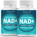 NAD + Suplement Liposomal + Resveratrol dla kobiet i mężczyzn, Astaksantyna, CoQ10, Kwas liponowy alfa, Zielona herbata - 120