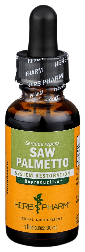 Herb Pharm Saw Palmetto Berry Liquid Extract for Prostate Support - 1 unce (DSAW01)