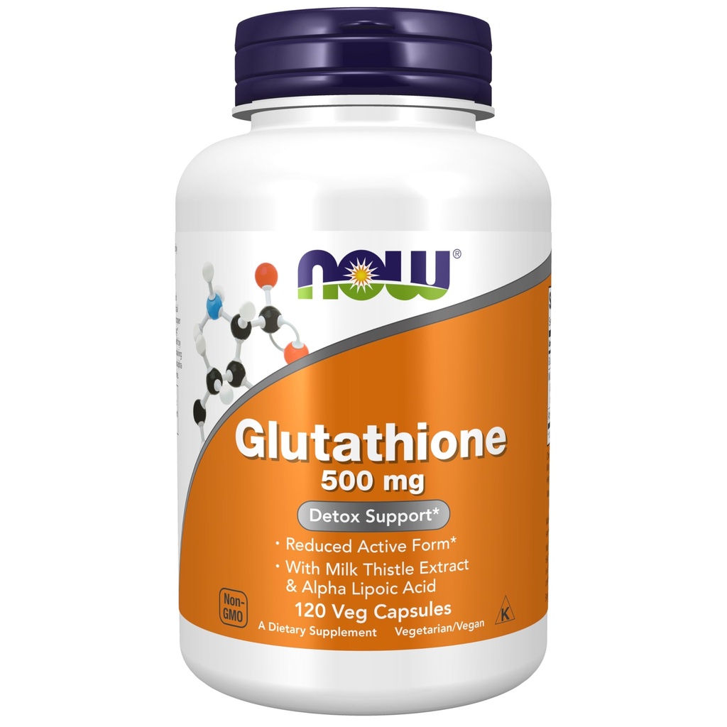 Teraz Foods Supplements, Glutathione 500 mg, z ekstrakt Thistle mleka & Alpha kwasu lipoinowego, wolny Radical Neutralizer *, 120 Kapsułki Veg, Beige