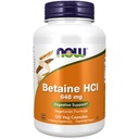 Teraz Foods Supplements, Betaine HCl 648 mg, Formuła wegetariańska, Wsparcie pokarmowe *, 120 Kapsułki Veg