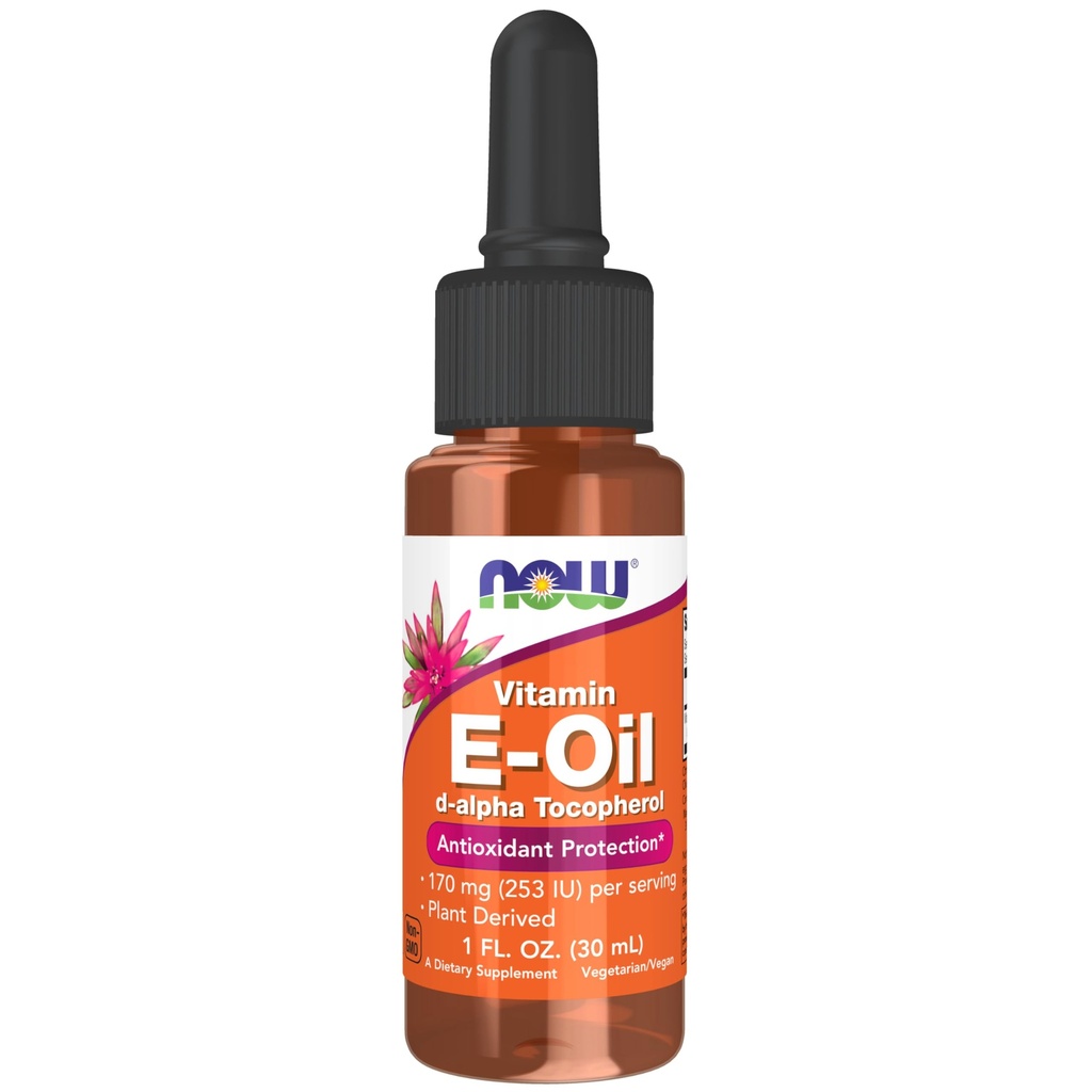 Teraz suplementy żywności, Natural Witamina E- Liquid Oil (D- Alpha Tocoferol), Antyoksydant Protection *, 1- Ounce