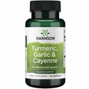 Swanson Full Spectrum Turmeric Garlic & Cayenne 60 kapsułki
