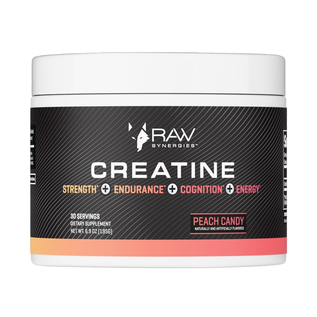 RAW Synergies Creatine Peach Candy 30 serv
