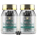 Suplement do tarczycy - Raw TriDexThyro ™ Kompleks Thyroid Desiccated 375 mg z Bydłem, Świnie i Owce - 120 Kapsułek dla kobiet i mężczyzn 2 Pack
