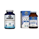 Ogród Żywotu Dr. Skomponowany Zaawansowany Omega Fish Oil & Multivitamin dla mężczyzn - Kod witaminy Men 's Raw Whole Food Suplement witaminy z probiotyki, Wegetarianin, 240 Kapsułki