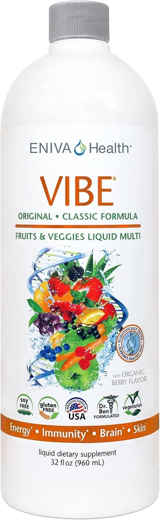 Eniva Vibe Original Liquid Mineral Supplement Agreement 124; Full Spectrum Daily Multivitamin Support Agreement 124; Whole Body Nutrition Agreement 124; Doctor Completed Agreement 124; 32 oz