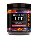 BEYOND RAW LIT V2 Siła kliniczna przed treningiem Proszek, Uderzenia twardsze, większe pompy, Kofeina, L- Cytrulina, Kreatyna, Arbuz, 30 Służenie
