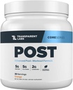 Transparent Labs Post - Post- Workout Recovery Muscle Builder w / L- Glutamina, Monowodzian kreatyny, & Carniclean L- Carnitine L- Tartrate do odzyskiwania mięśni & Budowa - 30 Sług, Pomarańcza