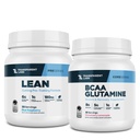 Transparent Labs Lean Pre- Workout Powder (30 Servings, Blue Malina) & BCAA Glutamina (30 Servings, Truskawka Lemoniada)