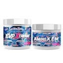 Evogen EVP Xtreme NO Amino K.E.M. Bundle - Pre Workout Powder & EAA / BCAA Pump Volumizer dla wzrostu mięśni, nawodnienia i wydajności 124; Sour Candy
