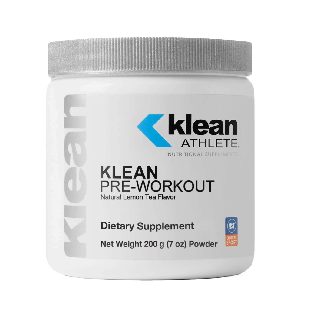 Klean ATHLETE Pre-Workout | Unique Formula with Beet Root Extract, Vitamin C, and Organic Caffeine to Support Athletic Endurance | 7 Ounces | Natural Lemon Tea Flavor