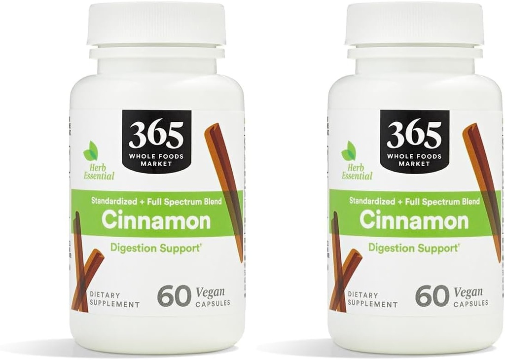 365 By Whole Foods Market, Cynamon, 60 Count (Pack of 2)