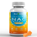 Liposomal NAC Gummies 600mg, N- Acetylowy suplement cysteiny dla dzieci i dorosłych, z Turmeric, Ginger, czarny pieprz, Immune, Wątroba i Lung Support, Przeciwutleniacz, Bezcukrowy aromat ananasowy, 60 Liczby