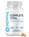 Revive MD Supplements & Support, Kompletny Vital (120 Kapsułki wegetariańskie) - NAC & CoQ10 Suplement wspiera zdrowie, & Aktywność przeciwutleniająca (30 Służenia)