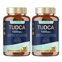 Totaria 2 Opakowania TUDCA 1000mg Suplement wsparcia wątroby z mlekiem Thistle, NAC, ALA, 80% Silimarin, 15- in-1 Dodatkowa siła Bile Salts