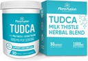 Flora Fusion Dr. Miller 's TUDCA z ekstraktem Thistle mleka, 1000mg na serwowanie, Wątroba i pęcherzyk żółciowy suplement do czyszczenia, Wspomaga czynności wątroby, 90 Kapsułki (45- Day Supply)