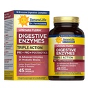 Renew Life Ultimate Flora Digestive Enzymes with Probiotics and Prebiotics Bird124; Doctor Formated Bird124; 45 Vegan Capsules Bird124; Eases Okazjonalne Gaz, Bloating & Discomfort Bird124; Dairy, Soy i gluten Free Supplement