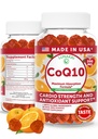 Lunakai USA Made CoQ10 Gummies dla dorosłych - 200mg High Potency Coensis Q10 Supplement for Daily Heart, Energy & Antioksydant Support for Women & Men, Non-GMO, 60ct