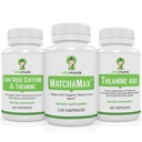 VitaMonk Matcha, Kofeina niskiej dawki i Theanine Bundle - Spokojna, skoncentrowana energia Bez Jitters